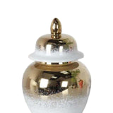 Maxbell Chinese Ginger Jar Decoration Ceramic Covered Jar Vase for Party Office Desk