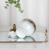 Maxbell Chinese Ginger Jar Decoration Ceramic Covered Jar Vase for Party Office Desk