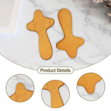 Maxbell 2Pcs Pocket Crosses Crafts Clinging Palm Portable Religious Handheld Crosses Light Brown