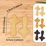 Maxbell 2Pcs Pocket Crosses Crafts Clinging Palm Portable Religious Handheld Crosses Deep Brown