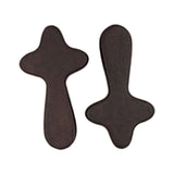 Maxbell 2Pcs Pocket Crosses Crafts Clinging Palm Portable Religious Handheld Crosses Deep Brown