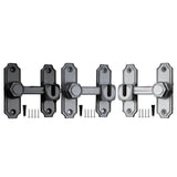 Maxbell Barn Door Lock Portable Stylish Flip Latch for Sliding Doors Bathroom Closet Black