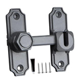 Maxbell Barn Door Lock Portable Stylish Flip Latch for Sliding Doors Bathroom Closet Gray