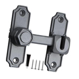 Maxbell Barn Door Lock Portable Stylish Flip Latch for Sliding Doors Bathroom Closet Gray