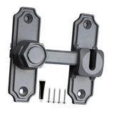 Maxbell Barn Door Lock Portable Stylish Flip Latch for Sliding Doors Bathroom Closet Gray