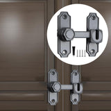 Maxbell Barn Door Lock Portable Stylish Flip Latch for Sliding Doors Bathroom Closet Gray