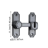 Maxbell Barn Door Lock Portable Stylish Flip Latch for Sliding Doors Bathroom Closet Gray