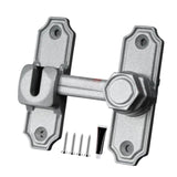 Maxbell Barn Door Lock Portable Stylish Flip Latch for Sliding Doors Bathroom Closet Silver