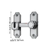Maxbell Barn Door Lock Portable Stylish Flip Latch for Sliding Doors Bathroom Closet Silver