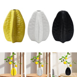 Maxbell Ceramic Vase Photo Prop Modern Fruit Vase for Dorm Room Bathroom Living Room Yellow