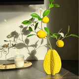Maxbell Ceramic Vase Photo Prop Modern Fruit Vase for Dorm Room Bathroom Living Room Yellow