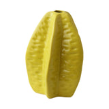 Maxbell Ceramic Vase Photo Prop Modern Fruit Vase for Dorm Room Bathroom Living Room Yellow