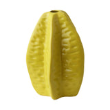 Maxbell Ceramic Vase Photo Prop Modern Fruit Vase for Dorm Room Bathroom Living Room Yellow