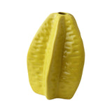 Maxbell Ceramic Vase Photo Prop Modern Fruit Vase for Dorm Room Bathroom Living Room Yellow