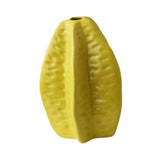 Maxbell Ceramic Vase Photo Prop Modern Fruit Vase for Dorm Room Bathroom Living Room Yellow