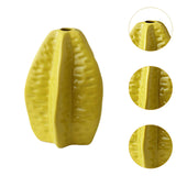 Maxbell Ceramic Vase Photo Prop Modern Fruit Vase for Dorm Room Bathroom Living Room Yellow