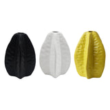 Maxbell Ceramic Vase Photo Prop Modern Fruit Vase for Dorm Room Bathroom Living Room Yellow