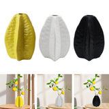Maxbell Ceramic Vase Photo Prop Modern Fruit Vase for Dorm Room Bathroom Living Room Yellow