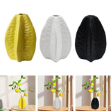 Maxbell Ceramic Vase Photo Prop Modern Fruit Vase for Dorm Room Bathroom Living Room Yellow
