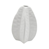 Maxbell Ceramic Vase Photo Prop Modern Fruit Vase for Dorm Room Bathroom Living Room White