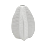 Maxbell Ceramic Vase Photo Prop Modern Fruit Vase for Dorm Room Bathroom Living Room White