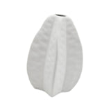 Maxbell Ceramic Vase Photo Prop Modern Fruit Vase for Dorm Room Bathroom Living Room White