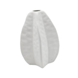 Maxbell Ceramic Vase Photo Prop Modern Fruit Vase for Dorm Room Bathroom Living Room White
