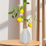 Maxbell Ceramic Vase Photo Prop Modern Fruit Vase for Dorm Room Bathroom Living Room White