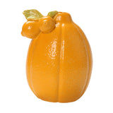 Maxbell Fruit Shaped Ceramic Flower Vase Home Decor Unique for Bedroom Shelf Wedding Orange 10.2cmx12.3cm