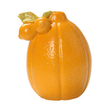 Maxbell Fruit Shaped Ceramic Flower Vase Home Decor Unique for Bedroom Shelf Wedding Orange 10.2cmx12.3cm