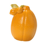 Maxbell Fruit Shaped Ceramic Flower Vase Home Decor Unique for Bedroom Shelf Wedding Orange 10.2cmx12.3cm