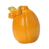 Maxbell Fruit Shaped Ceramic Flower Vase Home Decor Unique for Bedroom Shelf Wedding Orange 10.2cmx12.3cm