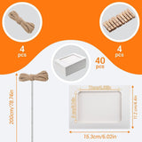 Maxbell 40 Pieces Paper Picture Frame 6inch DIY for Graduation Restaurant Shop