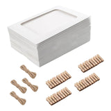 Maxbell 40 Pieces Paper Picture Frame 6inch DIY for Graduation Restaurant Shop