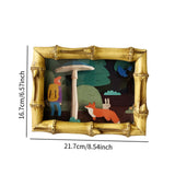 Maxbell Resin Picture Frame Wall Art Luxury Cartoon for Housewarming Wedding Collage 7inch