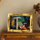 Maxbell Resin Picture Frame Wall Art Luxury Cartoon for Housewarming Wedding Collage 7inch