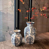 Maxbell Chinese Ceramic Flower Vase Home Decor Plant Holder for Office Wedding Table Begonia 8cmx15cm