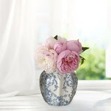 Maxbell Chinese Ceramic Flower Vase Home Decor Plant Holder for Office Wedding Table Begonia 8cmx15cm