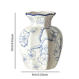 Maxbell Chinese Ceramic Flower Vase Home Decor Plant Holder for Office Wedding Table Plum Bossom 8cmx15cm