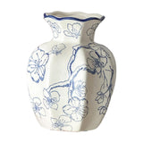 Maxbell Chinese Ceramic Flower Vase Home Decor Plant Holder for Office Wedding Table Plum Bossom 8cmx15cm