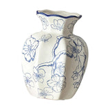 Maxbell Chinese Ceramic Flower Vase Home Decor Plant Holder for Office Wedding Table Plum Bossom 8cmx15cm