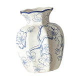 Maxbell Chinese Ceramic Flower Vase Home Decor Plant Holder for Office Wedding Table Plum Bossom 8cmx15cm