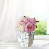 Maxbell Chinese Ceramic Flower Vase Home Decor Plant Holder for Office Wedding Table Plum Bossom 8cmx15cm