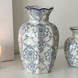Maxbell Chinese Ceramic Flower Vase Home Decor Plant Holder for Office Wedding Table Begonia 10cmx24cm