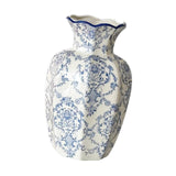 Maxbell Chinese Ceramic Flower Vase Home Decor Plant Holder for Office Wedding Table Begonia 10cmx24cm