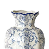Maxbell Chinese Ceramic Flower Vase Home Decor Plant Holder for Office Wedding Table Begonia 10cmx24cm