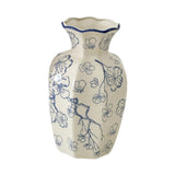 Maxbell Chinese Ceramic Flower Vase Home Decor Plant Holder for Office Wedding Table PlumBossom 10cmx24cm