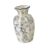 Maxbell Chinese Ceramic Flower Vase Home Decor Plant Holder for Office Wedding Table PlumBossom 10cmx24cm