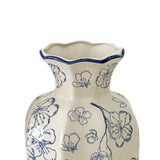 Maxbell Chinese Ceramic Flower Vase Home Decor Plant Holder for Office Wedding Table PlumBossom 10cmx24cm