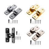 Maxbell Zinc Alloy Door Lock Lathch Door Latch Lock for Bedroom Home Security Garden Black